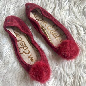 Sam Edelman Velvet Ballet Flats